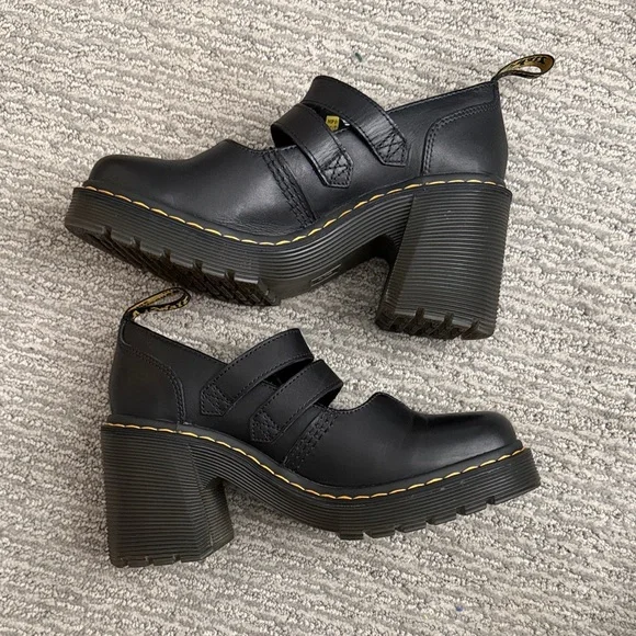 Dr. Martens Eviee Sendal Leather Heeled Shoes - Picture 3 of 6